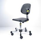 Siyah Poliüretan ESD Temiz Oda Sandalyeleri 360 Derece Döner Ayarlanabilir Bar Taburesi Tedarikçi