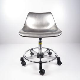 Çin Gümüş Ergonomik Laboratuar Sandalyeleri Temiz Oda / Laboratuar için 201 Paslanmaz Çelik Fabrika