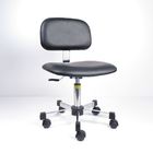 Döner Ayarlanabilir ESD Güvenli Laboratuar Sandalyeleri Anti Statik PU Deri İletken Tekerlekler Tedarikçi