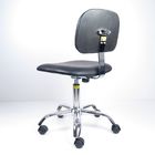 Siyah Plastik Kapaklı Anti Statik Ergonomik Laboratuar Sandalyeleri Suni Deri Tedarikçi